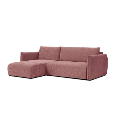 TAUER Ecksofa 3-Sitzer rechts, altrosa