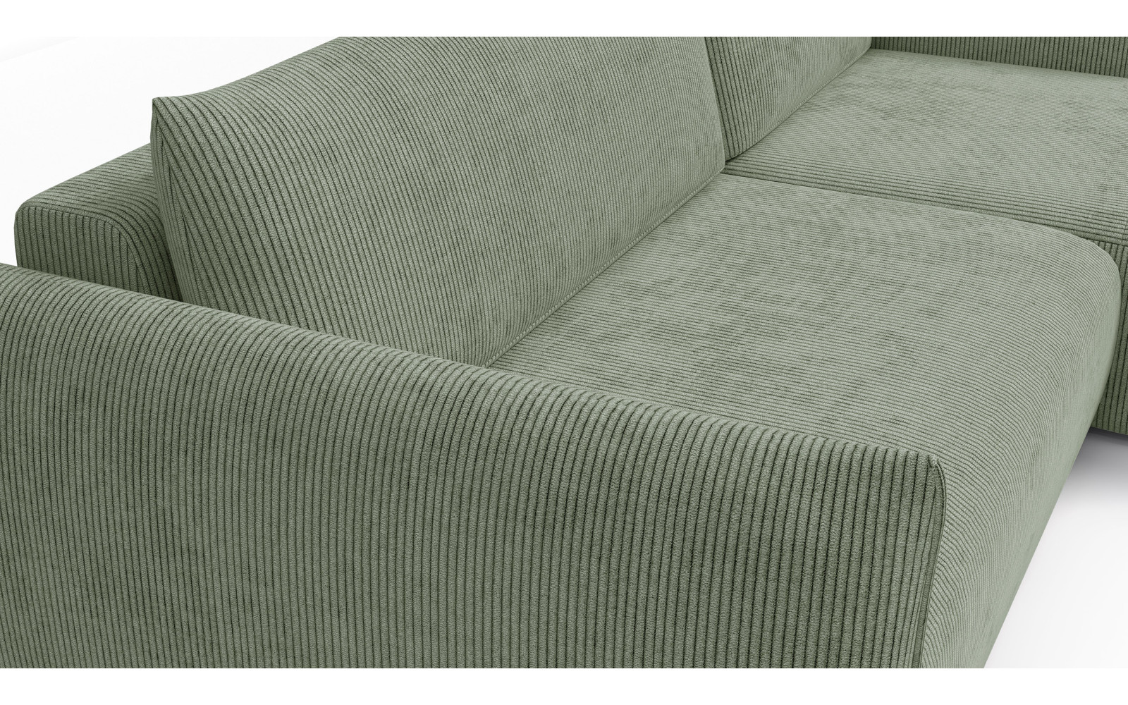TAUER Ecksofa 3-Sitzer links, mint