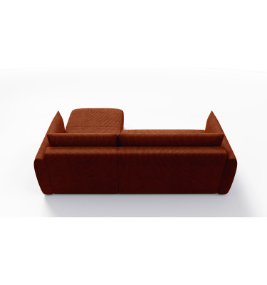 TAUER Ecksofa 3-Sitzer links, orange
