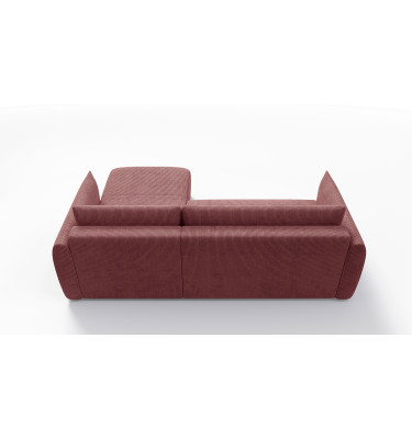 TAUER Ecksofa 3-Sitzer links, altrosa