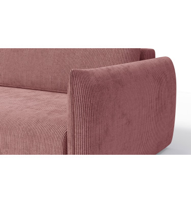 TAUER Ecksofa 3-Sitzer rechts, altrosa