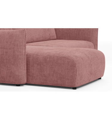 TAUER Ecksofa 3-Sitzer rechts, altrosa