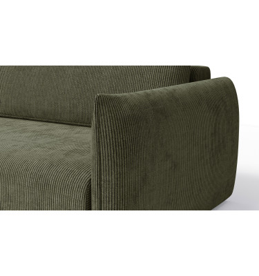 TAUER Ecksofa 3-Sitzer rechts, olive