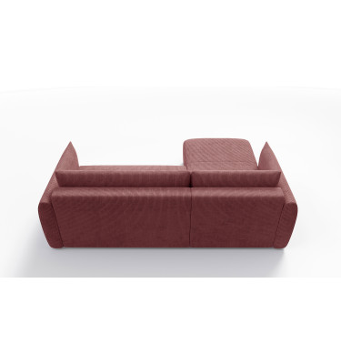 TAUER Ecksofa 3-Sitzer rechts, altrosa