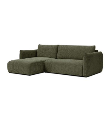 TAUER Ecksofa 3-Sitzer rechts, olive