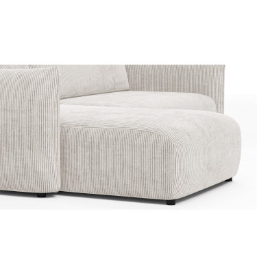 TAUER Ecksofa 3-Sitzer rechts, perlweiß