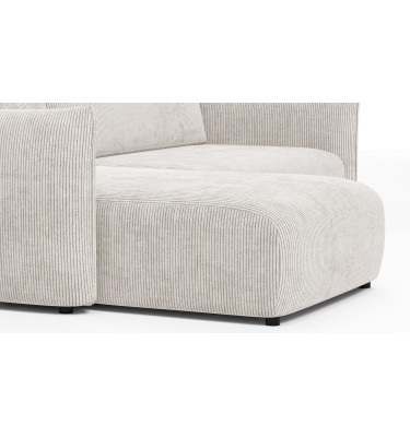 TAUER Ecksofa 3-Sitzer rechts, perlweiß