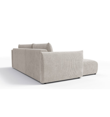 TAUER Ecksofa 3-Sitzer rechts, perlweiß