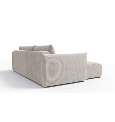 TAUER Ecksofa 3-Sitzer rechts, perlweiß