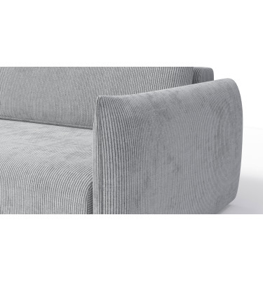 TAUER Ecksofa 3-Sitzer rechts, hellgrau