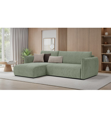 TAUER Ecksofa 3-Sitzer rechts, mint