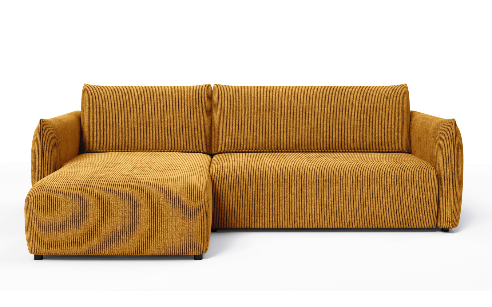 TAUER Ecksofa 3-Sitzer rechts, safran