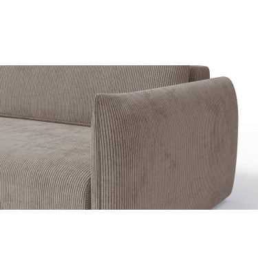 TAUER Ecksofa 3-Sitzer rechts, taupe