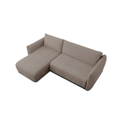 TAUER Ecksofa 3-Sitzer rechts, taupe