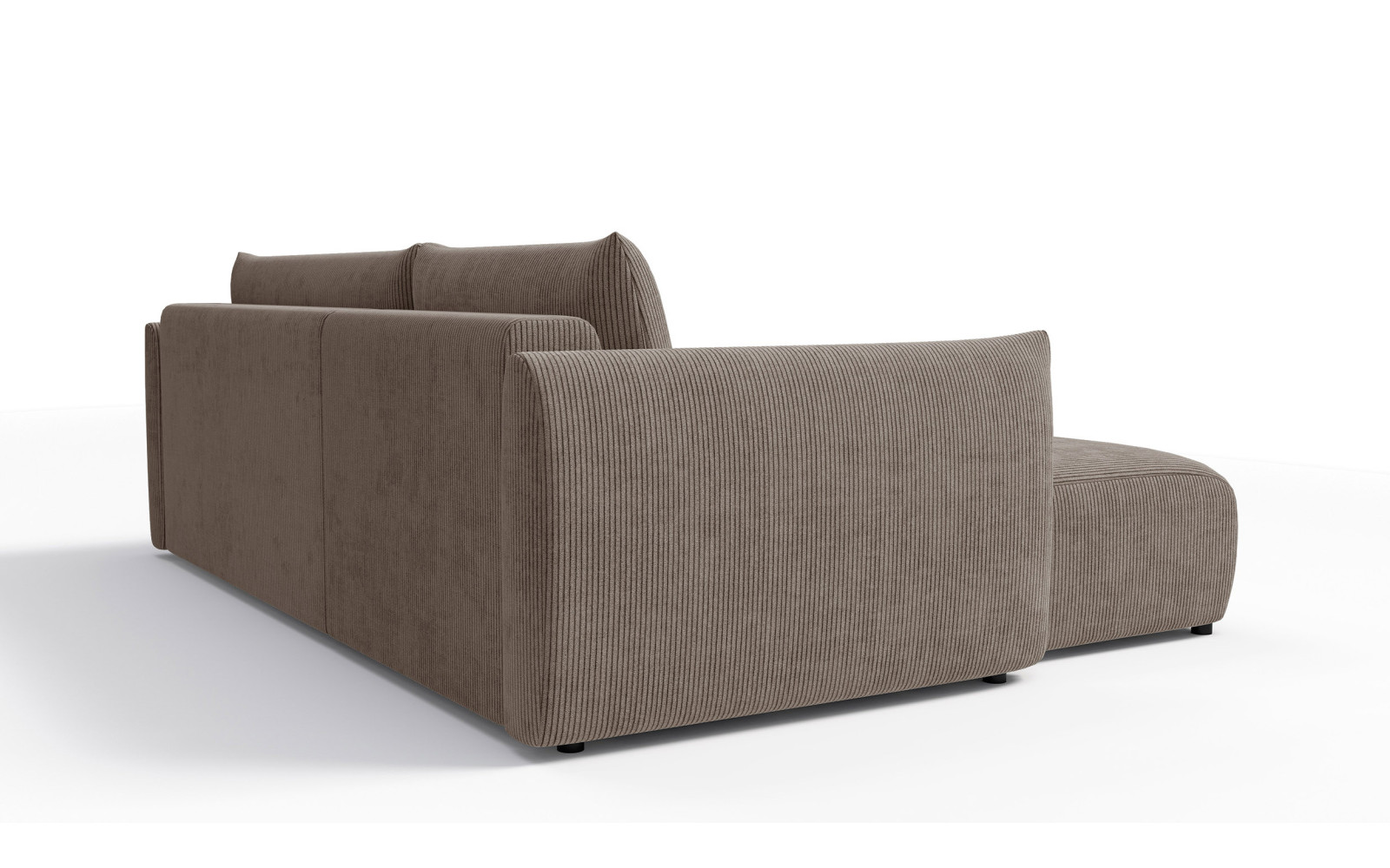 TAUER Ecksofa 3-Sitzer rechts, taupe