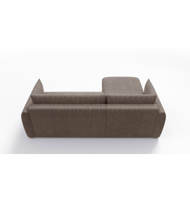 TAUER Ecksofa 3-Sitzer rechts, taupe