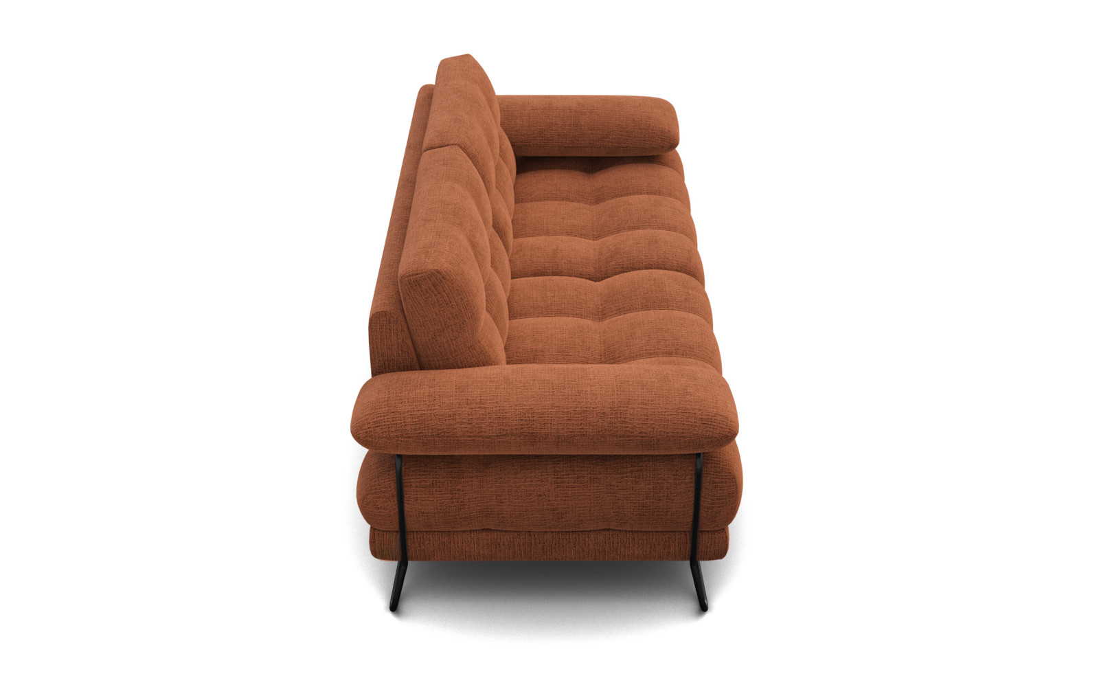 BUBBARA 2,5-Sitzer-Sofa, rostrot