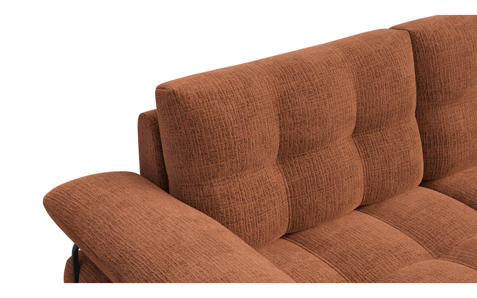 BUBBARA 2,5-Sitzer-Sofa, rostrot