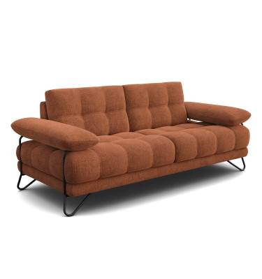 BUBBARA 2,5-Sitzer-Sofa, rostrot