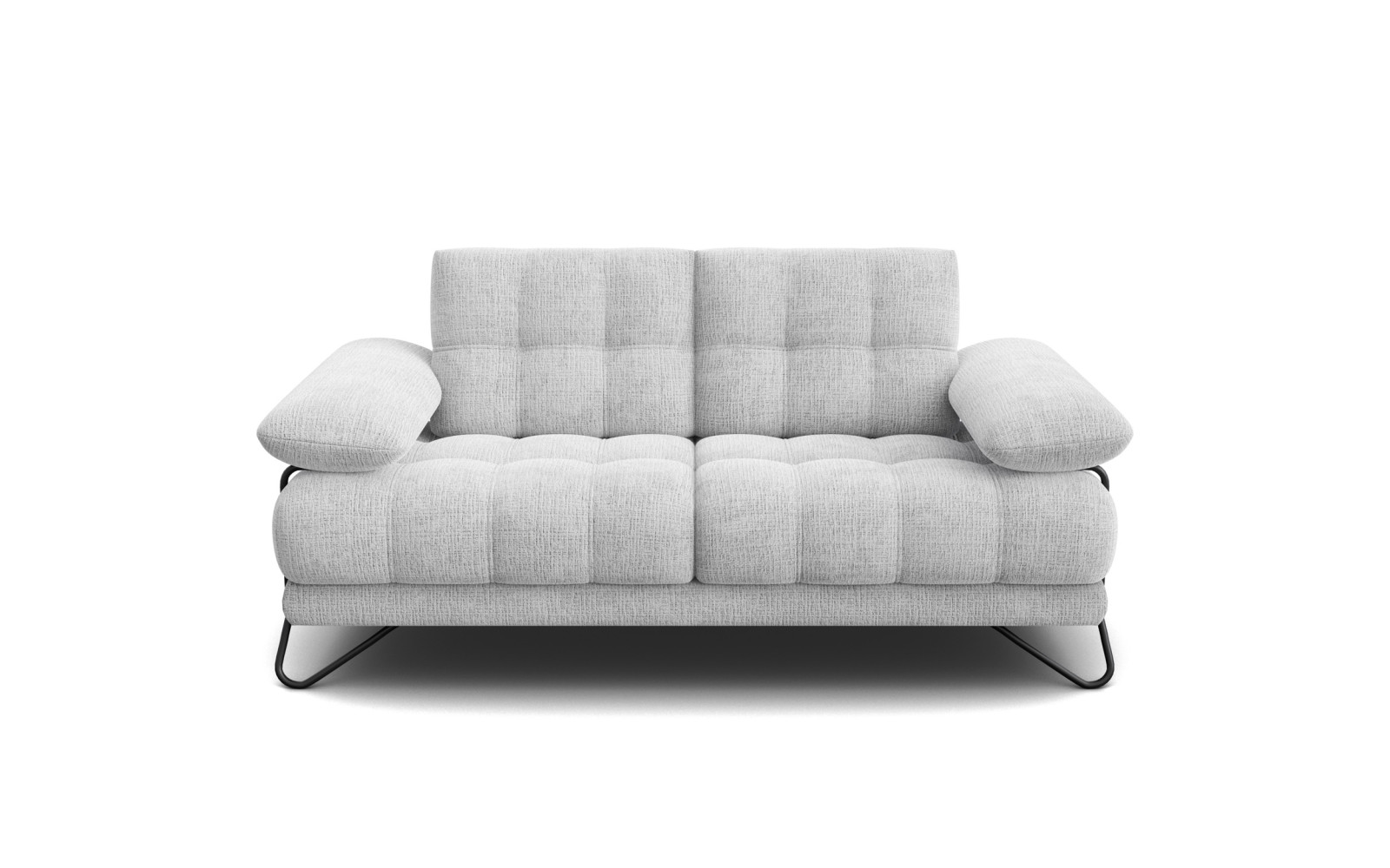 BUBBARA 2-Sitze-Sofa, hellgrau