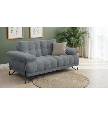 BUBBARA 2-Sitzer-Sofa, dunkelgrau
