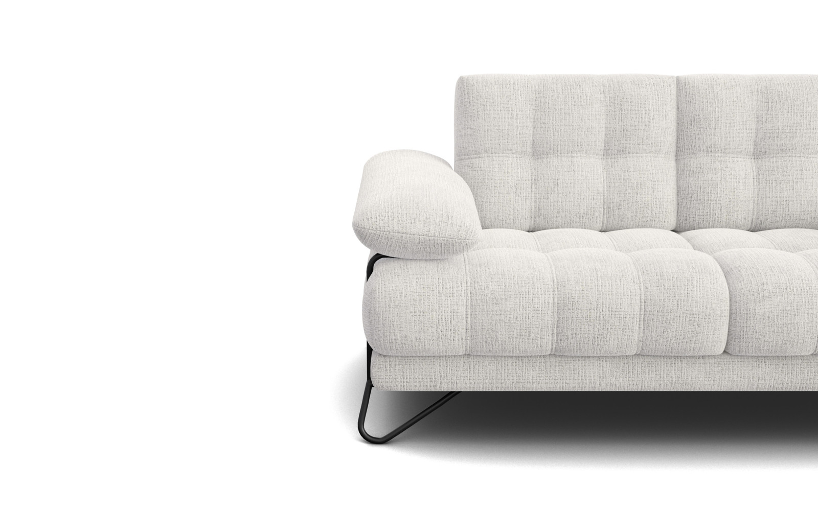 BUBBARA 2-Sitzer-Sofa, creme