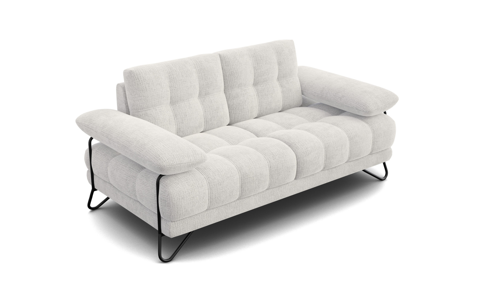 BUBBARA 2-Sitzer-Sofa, creme