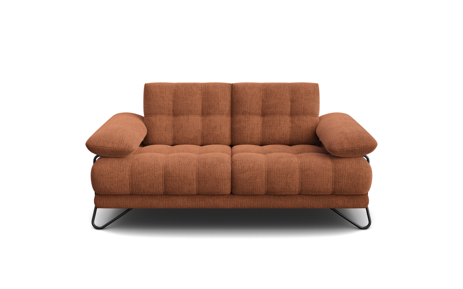 BUBBARA 2-Sitzer-Sofa, rostrot