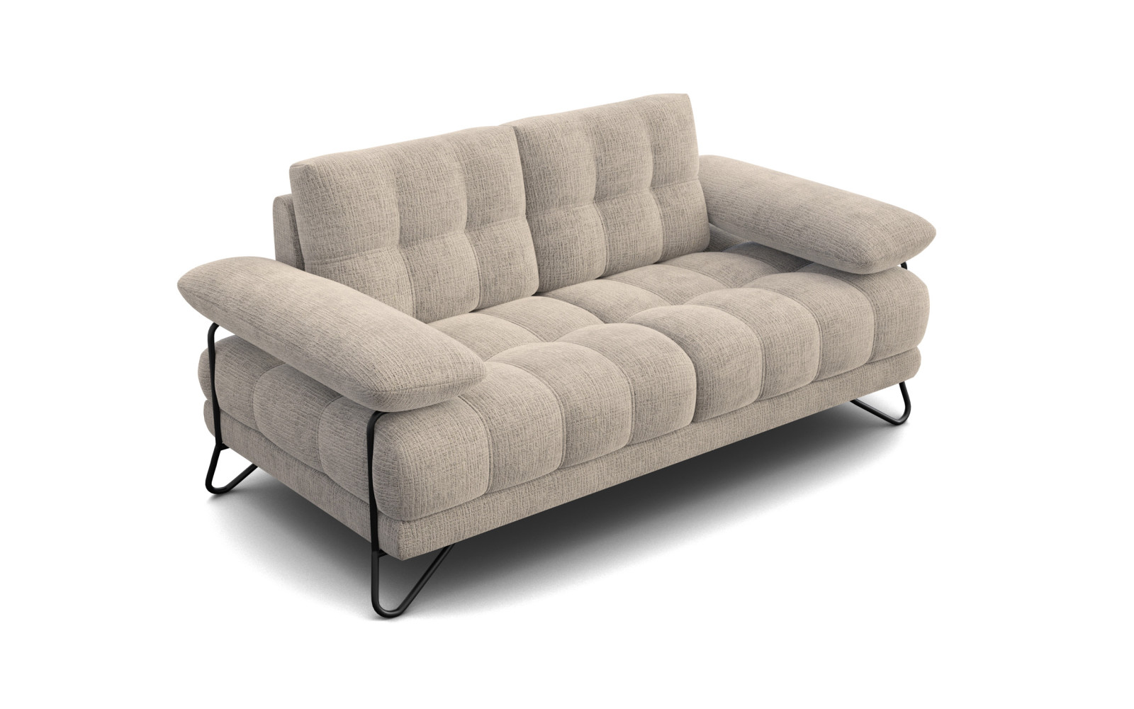 BUBBARA 2-Sitzer-Sofa, beige
