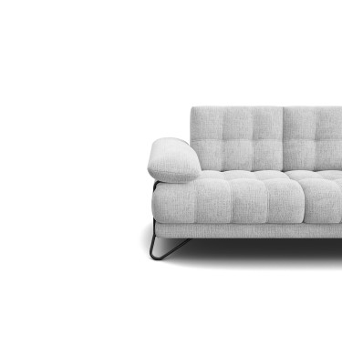 BUBBARA 2-Sitze-Sofa, hellgrau