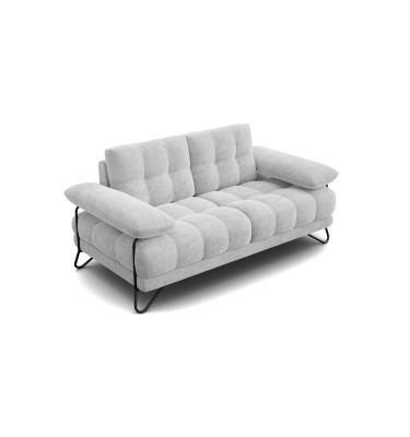 BUBBARA 2-Sitze-Sofa, hellgrau
