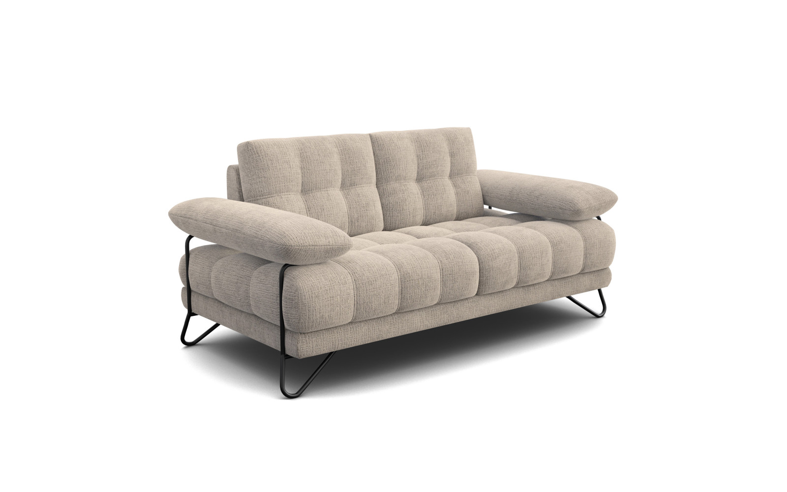 BUBBARA 2-Sitzer-Sofa, beige