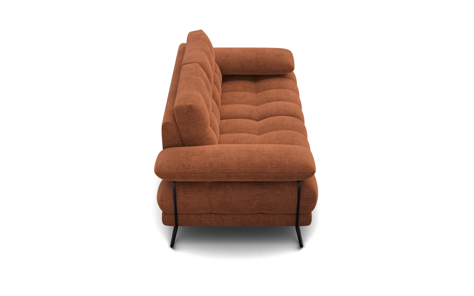 BUBBARA 2-Sitzer-Sofa, rostrot