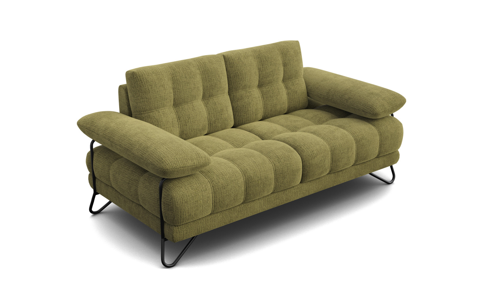BUBBARA 2-Sitzer-Sofa, olivgrün