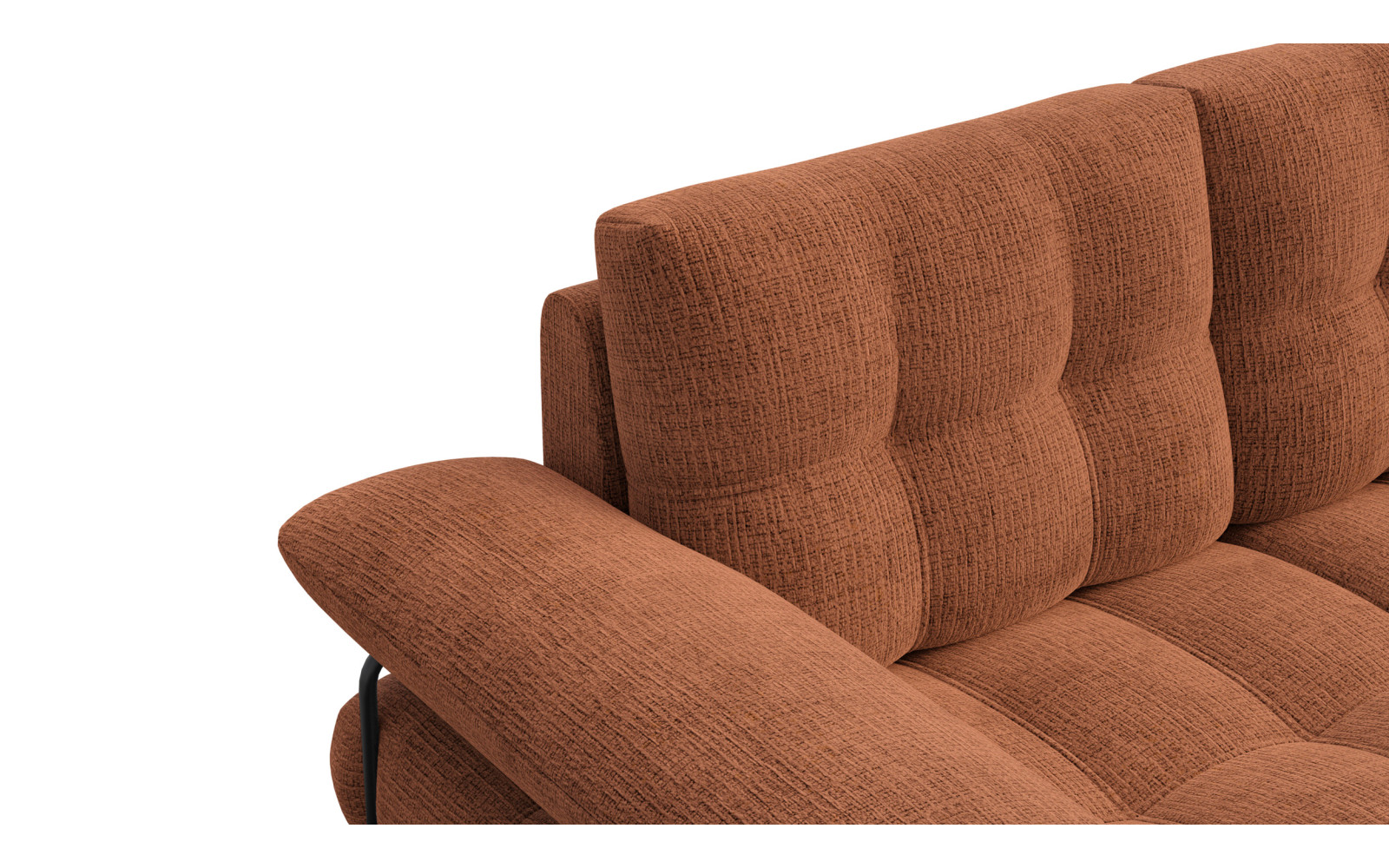 BUBBARA 2-Sitzer-Sofa, rostrot