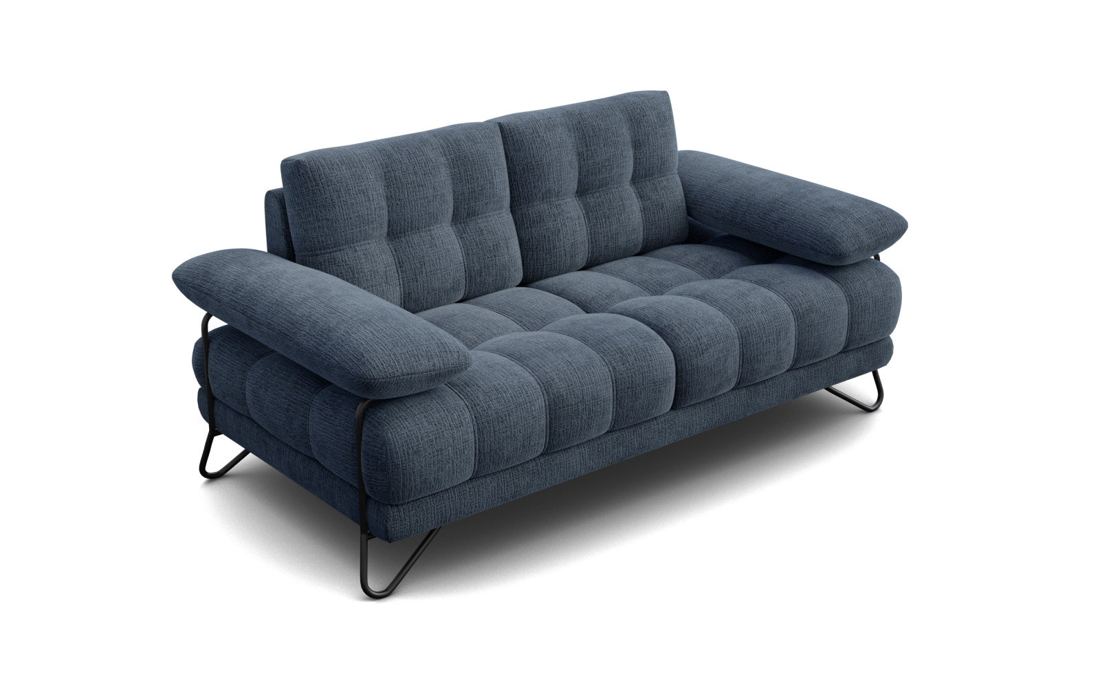 BUBBARA 2-Sitzer-Sofa, marineblau