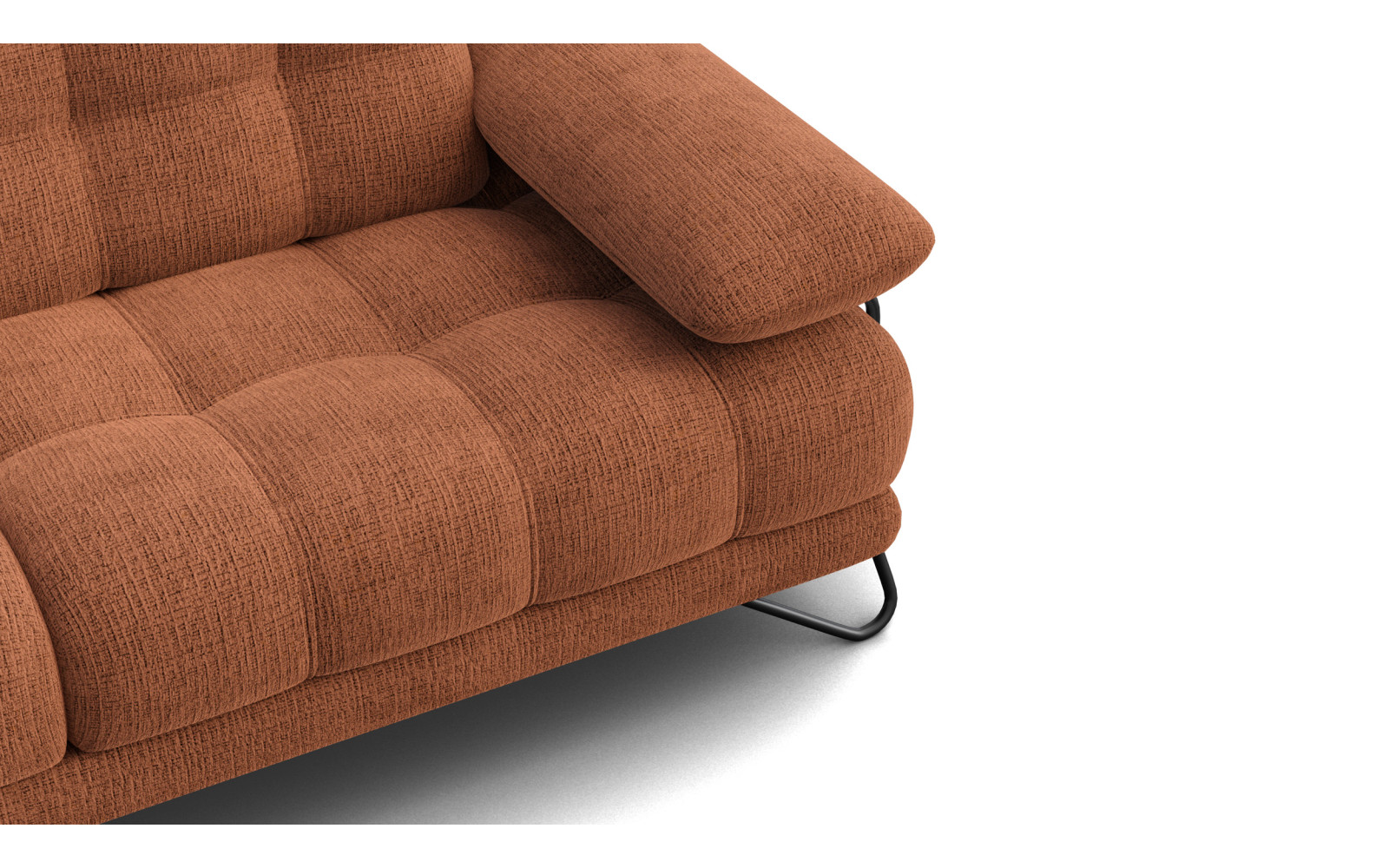 BUBBARA 2,5-Sitzer-Sofa, rostrot