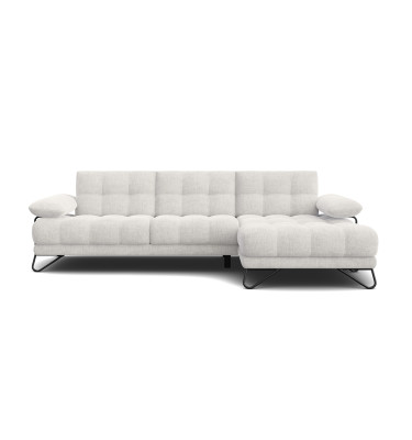 BUBBARA Ecksofa 4-Sitzer rechts, creme