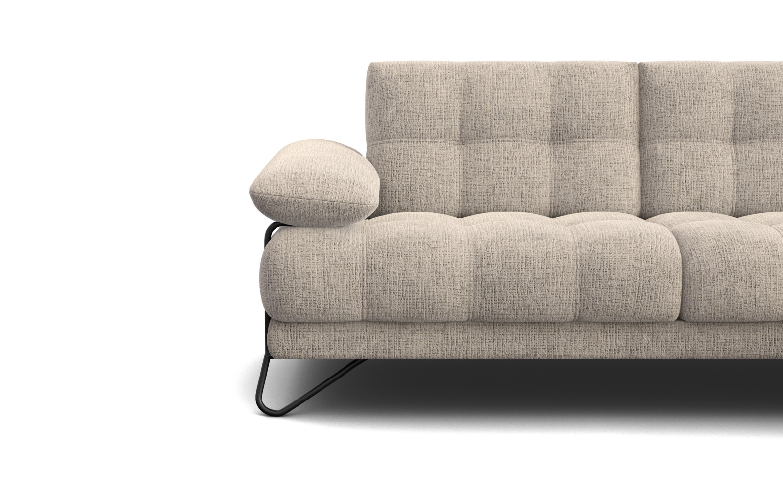 BUBBARA Ecksofa 4-Sitzer rechts, beige