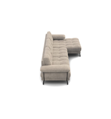 BUBBARA Ecksofa 4-Sitzer rechts, beige