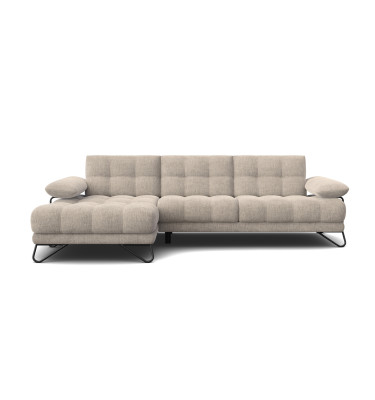BUBBARA Ecksofa 4-Sitzer links, beige