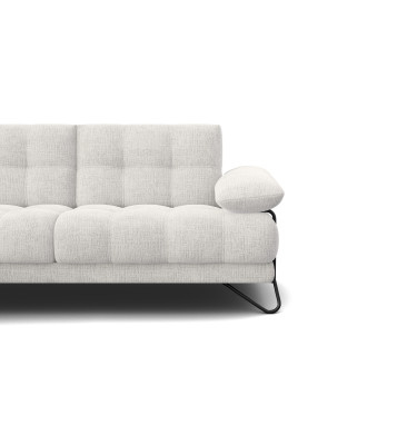 BUBBARA Ecksofa 4-Sitzer links, creme