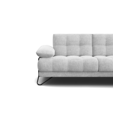 BUBBARA Ecksofa 4-Sitzer rechts, hellgrau