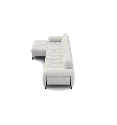 BUBBARA Ecksofa 4-Sitzer links, creme