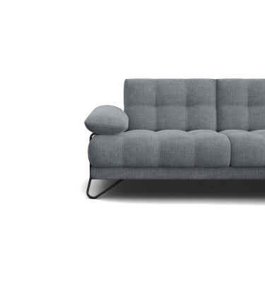 BUBBARA Ecksofa 4-Sitzer rechts, dunkelgrau