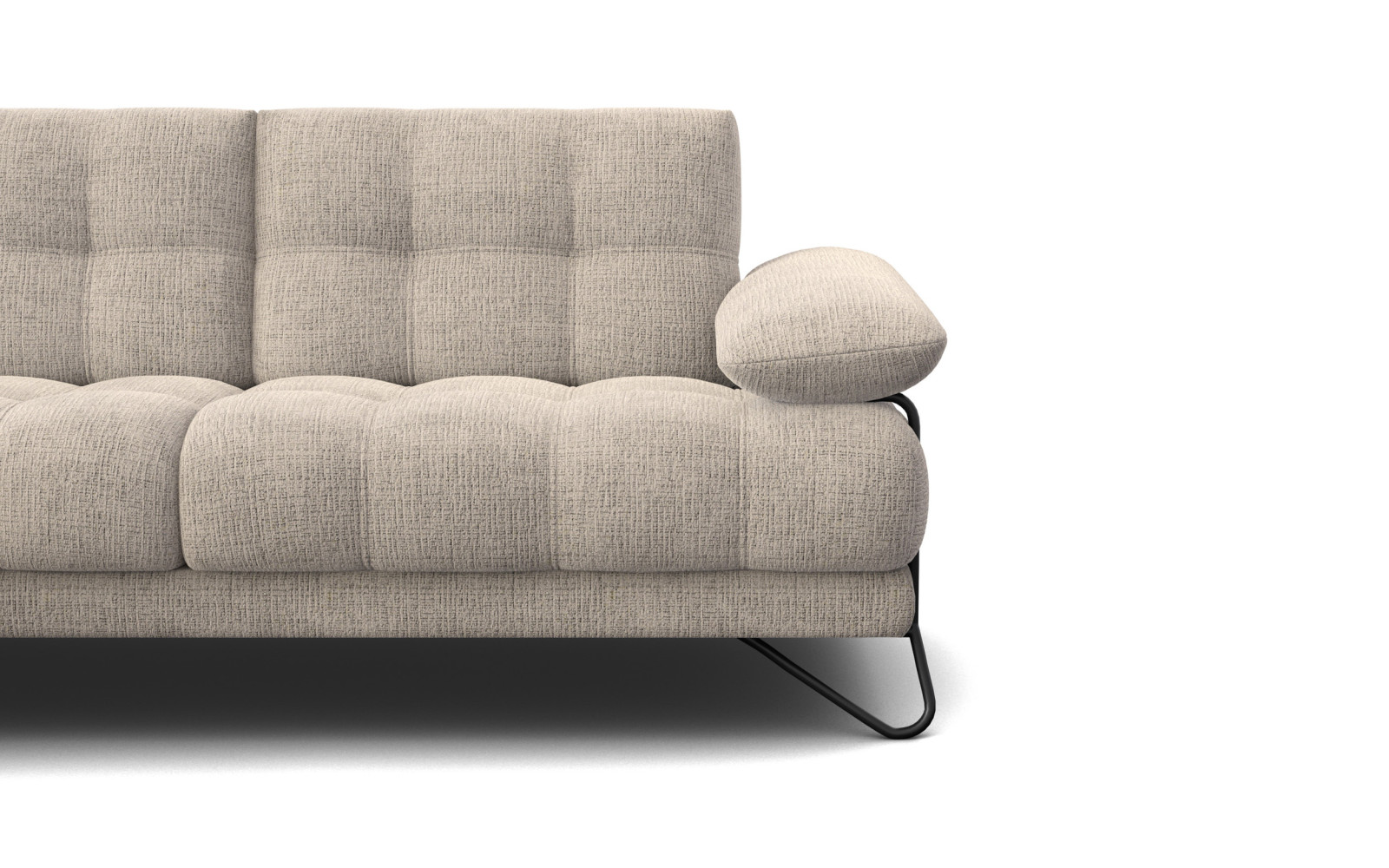 BUBBARA Ecksofa 4-Sitzer links, beige