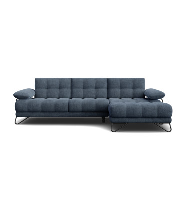 BUBBARA Ecksofa 4-Sitzer rechts, marineblau