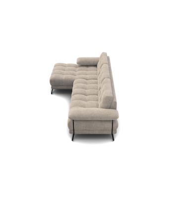 BUBBARA Ecksofa 4-Sitzer links, beige