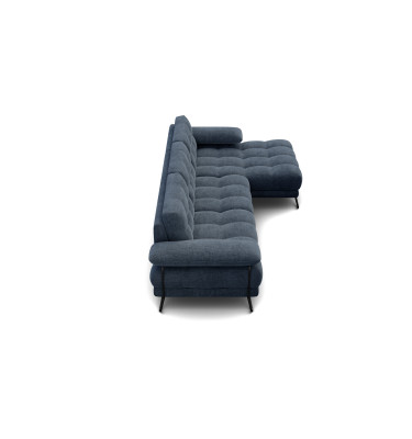 BUBBARA Ecksofa 4-Sitzer rechts, marineblau