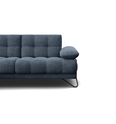 BUBBARA Ecksofa 4-Sitzer links, marineblau